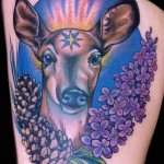 Female Deer tattoo Doe by female tattoo artist Jessi Lawson