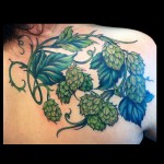 hops, plant, tattoo, jessi, lawson